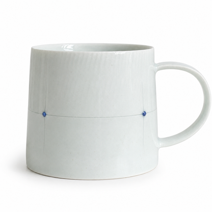 Shadow Celadon Blue Beaded Mug