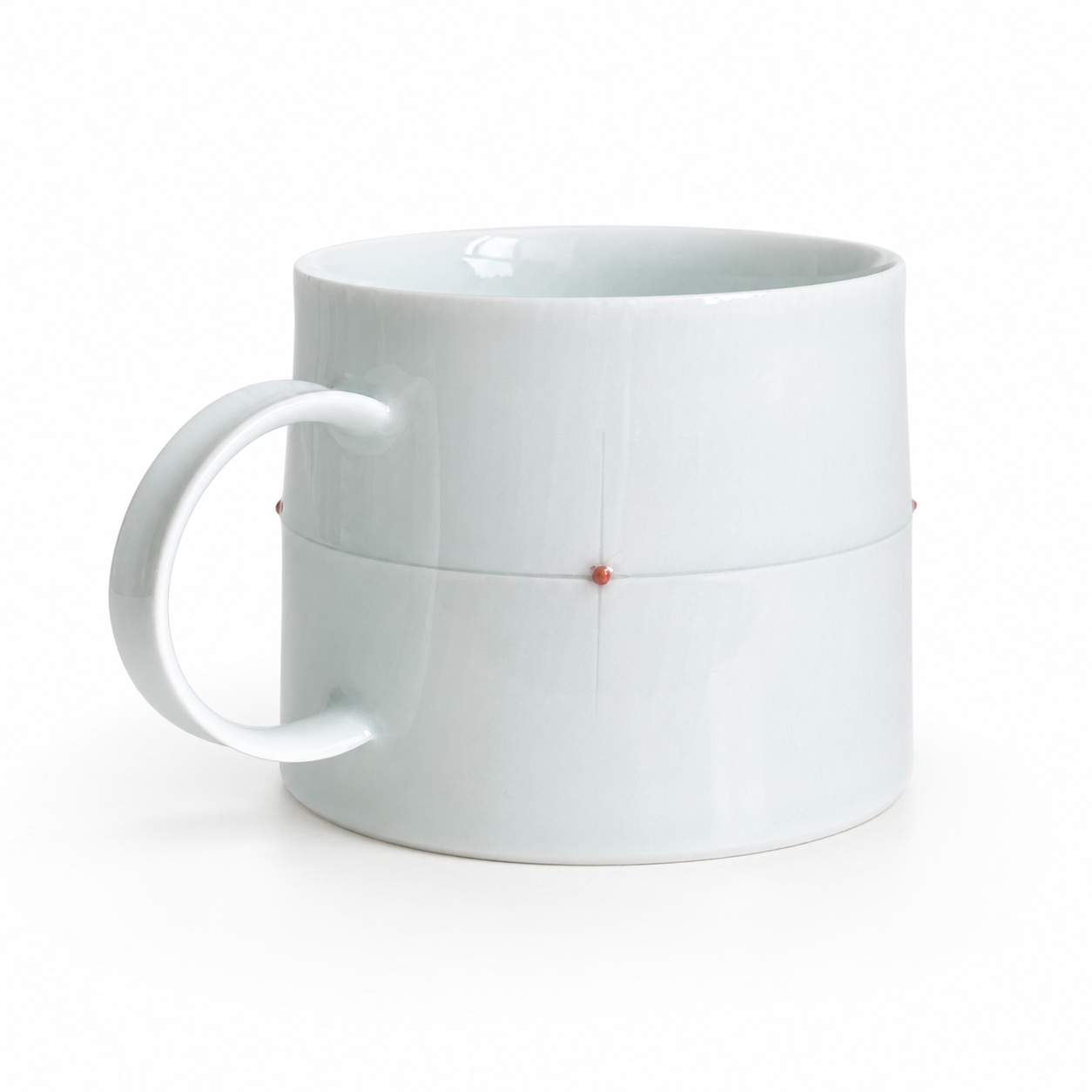 Shadow Blue Red Bead Mug