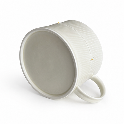 Ash Glaze Yellow Bead Cup