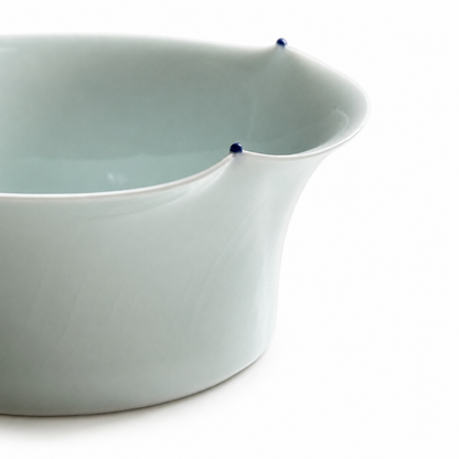 Yingqing Blue Beaded Wide-Mouthed Bowl