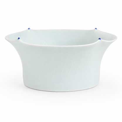 Yingqing Blue Beaded Wide-Mouthed Bowl
