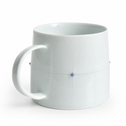 Shadow Celadon Blue Beaded Mug