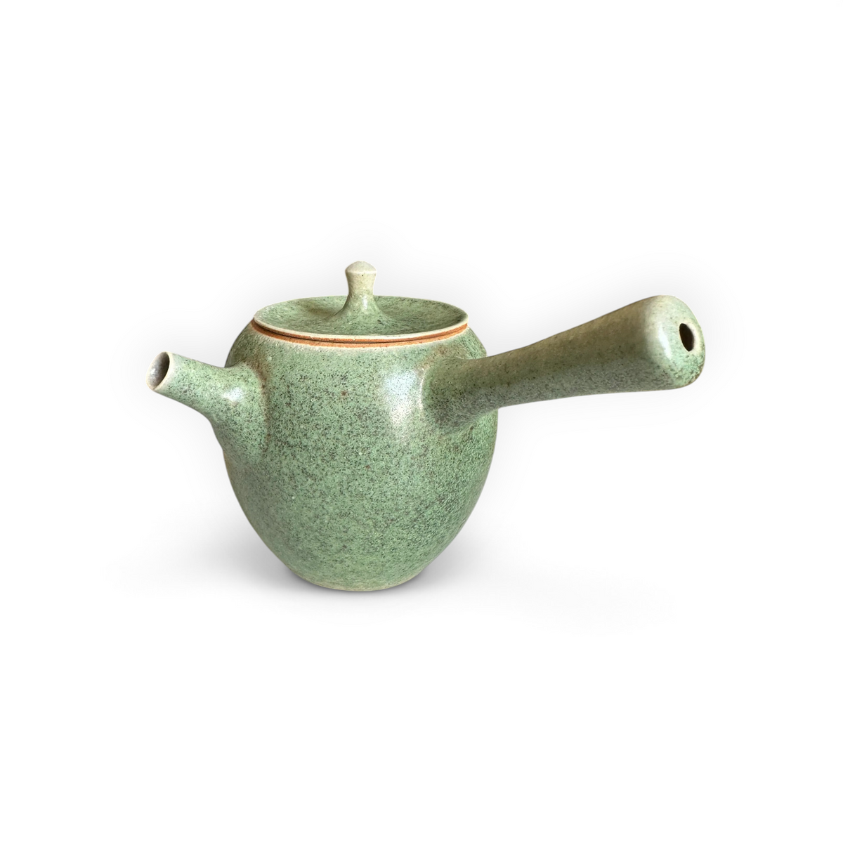青釉侧把壶茶具套装